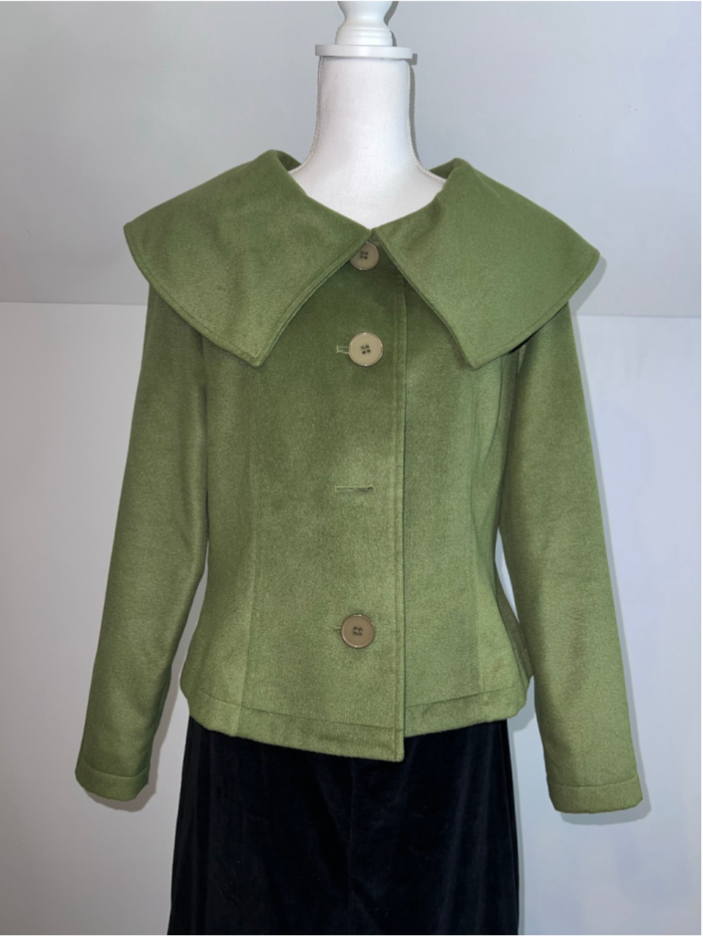 VTG COTTAGECORE Green Blazer Jacket Size M